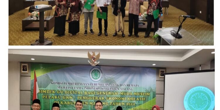 Dewan Pengurus MUI KAB.Malang Gelar Bimtek Go Digital Generasi Muda Muslim Pelaku UKM/Penggerak Ekonomi Kreatif 2022.