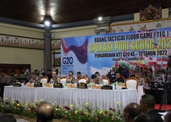 Wakapolri Pimpin Tactical Floor Game, Susun Strategi Pengamanan KTT G20 di Bali.