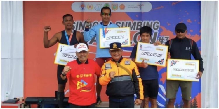 Atlet TNI-AL Sapu Bersih Medali Sindoro Sumbing DUATHLON 3.
