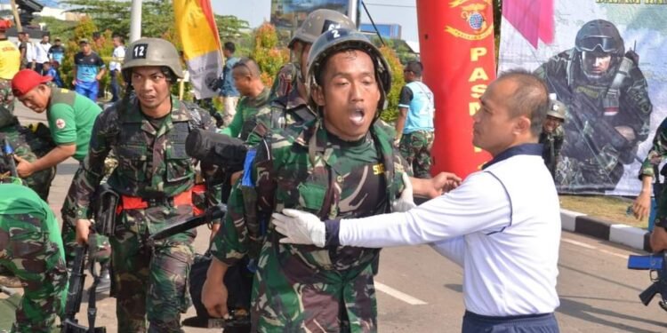 Danyonkes 1 Marinir Pimpin Langsung dalam Dukkes Pentathlon PASMAR 1.