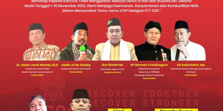 Sukseskan G20, Tolak Aksi Masa Reuni 411.