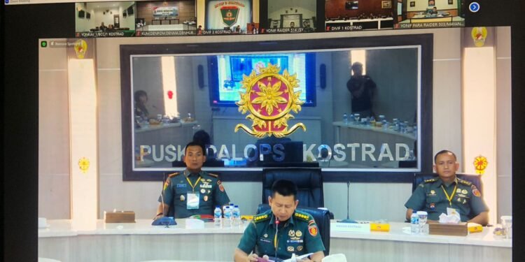 Aspers Kasdivif 2 Kostrad Pimpin Rapat Koordinasi Komuniti Hukum di Satuan Jajaran Divif 2 Kostrad.