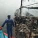 Kapal Pengangkut Cumi Terbakar, Kapal Polisi Raja Udang VI-4002 Bantu Evakuasi Korban.