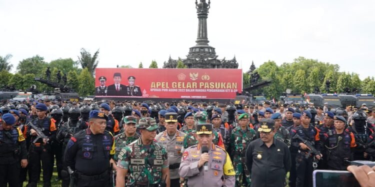 Gelar Pasukan dan peralatan, Kapolri dan Panglima TNI Ingin KTT G20 Berjalan Sukses.