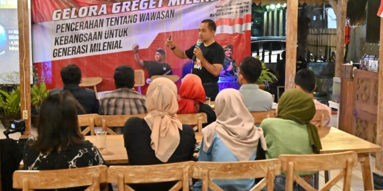 Dandim 0726/Sukoharjo Launching Lagu “Indonesia Sejati” Sekaligus Berikan Wasbang dalam Acara Gelora Greget Mania Kartasura.