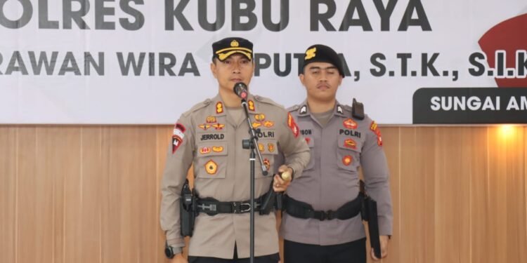 Kasat Reskrim Polres Kubu Raya, di Gantikan Mantan Kasat Reskrim Polres Kapuas Hulu.