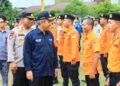 Kapolres Kampar Hadiri Apel Kesiapsiagaan Bencana Kabupaten Kampar Tahun 2022.