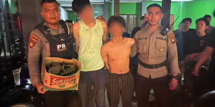 TIM PRC Ditsamapta Polda Kalbar Mengamankan Seseorang Yang di Duga Pengambil Barang di Kos Kosan.