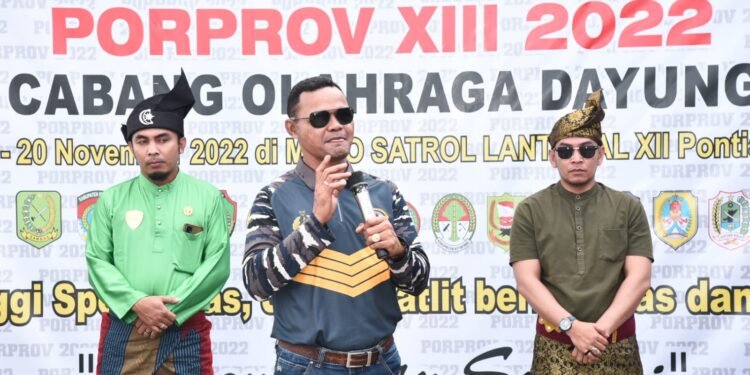 Dukung PORPROV XIII 2022 Kalbar, TNI AL Lantamal XII Pontianak Tempat di Selenggaranya Cabang Olah Raga Dayung Bersama Podsi Kalbar.