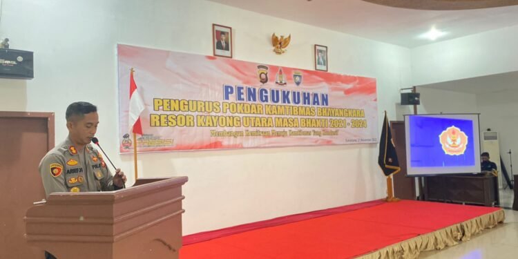 Pengurus Pokdar Kamtibmas Masa Bakti 2021-2024 di Kukuhkan Kapolres Kayong Utara