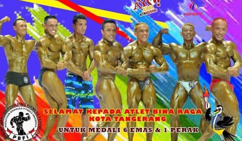 Binaraga Anak Jalanan “Cabor” Raih 6 Medali Emas di Porpvop VI Banten 2024.