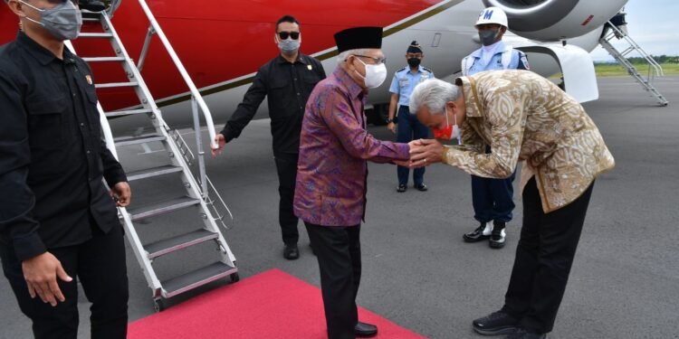 Tiba di Purwokerto, Wapres Resmikan Pembukaan Muktamar Nasional ke-41 Al Irsyad Al Islamiyyah.