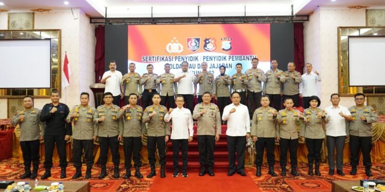 Undang Lembaga Sertifikasi Polri, Polda Riau Gelar Assessmen Uji Kompetensi Bagi Penyidik dan Penyidik Pembantu.