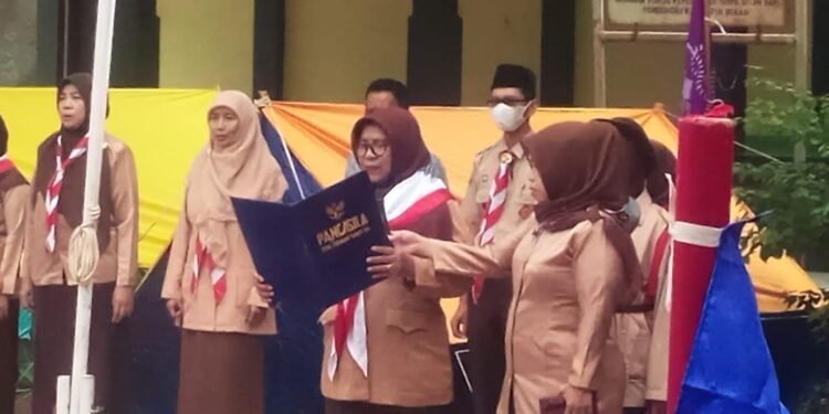 Siswa Dan Siswi SDN Tridayasakti 04 Sangat Antusias Ikuti upacara Kegiatan Persami Gerakan Pramuka.