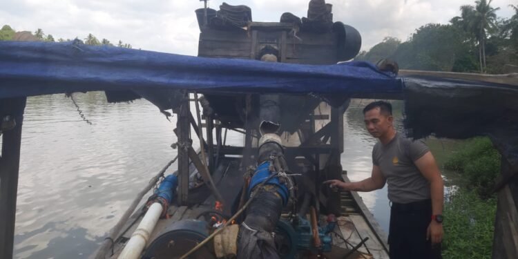 Tertibkan PETI, Kapolsek Benai Polres Kuansing Terjun Langsung Ke TKP.