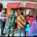 Babinsa Kawal Penyaluran Bansos Subsidi BBM, Sembako dan PKH.