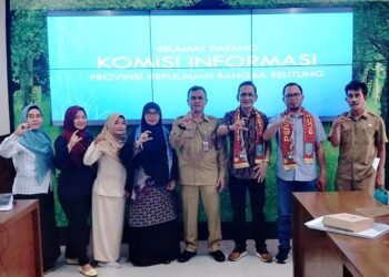 Tim KI Babel Akhiri Kegiatan Visitasi Monev KIP 2022 Pulau Belitung.