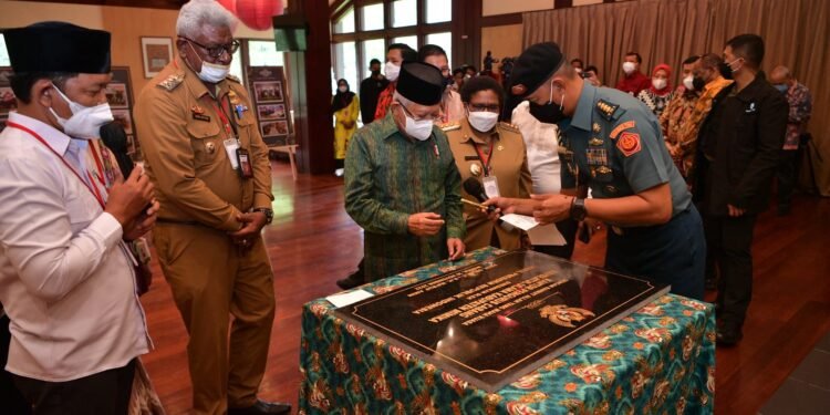 Resmikan Kantor PCNU Mimika, Wapres Harapkan NU Terus Bangun Toleransi dan Kemanusiaan di Tanah Papua.