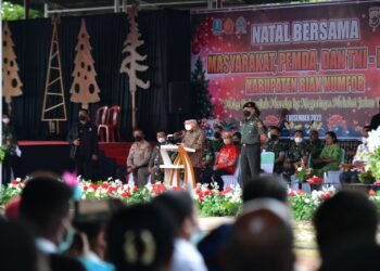 Hadiri Silaturahmi Perayaan Natal Bersama Masyarakat Biak Numfor, Wapres Ajak Rawat Kerukunan dan Toleransi.