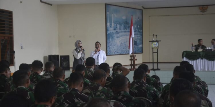 Bank Jateng Gelar sosialisasi kepada seluruh prajurit dan PNS Kodim 0724/Boyolali.