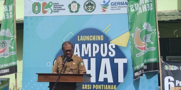 Launching Program Kampus Sehat Di STIKes Yarsi Pontianak Oleh Kadis Kesehatan Kalbar.