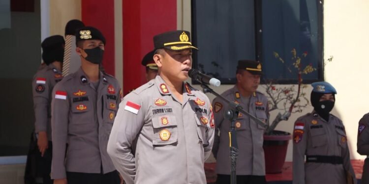 Pasca Ledakan Bom Bunuh Diri, Polres Kepulauan Anambas Memperketat Penjagaan.