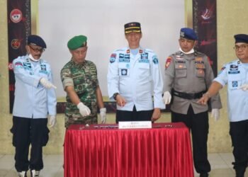 Dandim 0311/Pessel Hadiri Apel Kesiapsiagaan Rutan Kelas II B Painan.