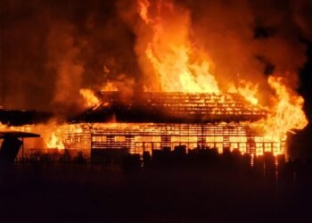 Aksi Biadab Kelompok Kriminal Bersenjata Kembali Bakar Kantor Dukcapil Kabupaten Pegunungan Bintang.