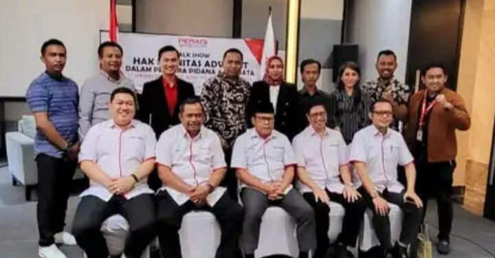 Lantik Anggota Baru, Ketua DPP Peradi Pergerakan Tekankan Pentingnya Hak Imunitas.