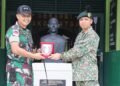 Dansatgas Pamtas Yonif 645/GTY Terima Lawatan Pegawai Memerintah Bn Ki 10 Ranjer Tentera Diraja Malaysia (TDM).