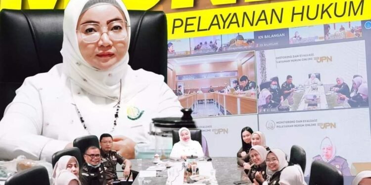 Asisten Perdata Dan Tata Usaha Negara Kejaksaan Tinggi Riau Mengikuti Vicon Monitoring Dan Evaluasi Pelayanan Hukum Online “Halo JPN”