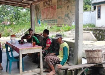 Warung Kopi, Media Babinsa Komsos Dengan Warga Binaan.