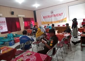 Koramil Kemusu Berpartisipasi Dalam Donor Darah.