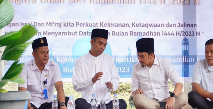 Diskominfo Kampar Hadirkan Langsung Ustadz Abdul Somad Dalam Peringatan Isra’ Mi’raj.