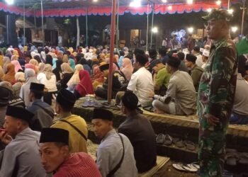 Babinsa Hadiri Gema Bersholawat Bale Rantjah Park.
