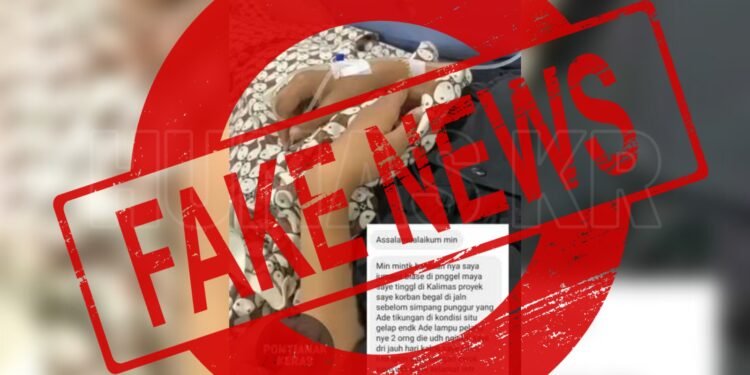 Viral dengan Berita Hoaks Korban Begal Wanita di Sungai Kakap Polisi Temukan Fakta Mengejutkan!”