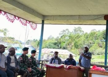 Sukseskan Agenda Pemilu, Satgas Yonif Raider 142/KJ Hadiri Undangan Dari KPU.