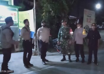Ciptakan Wilayah Aman dan Nyaman, Aparat Wilayah Ngemplak Gelar Patroli Malam