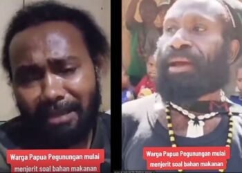 Warga Pegunungan Papua Mulai Kelaparan, Mereka Menangis Berharap Pesawat Datang Bawa Makanan.