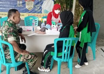 Wujudkan Wilayah Binaan Yang Sehat Babinsa Klego Sambangi Puskesmas.