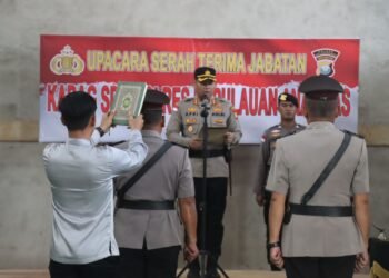 Polres Kepulauan Anambas Laksanakan Serah Terima Jabatan Kabag SDM.