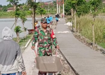 Membangun Desa Bersama, Wujud Kemanunggalan TNI dengan Rakyat.