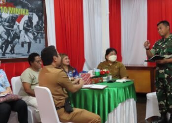 Kodim Mimika Gelar Rapat Teknis Dalam Rangka Giat Baksos Yang Akan Digelar PPAD