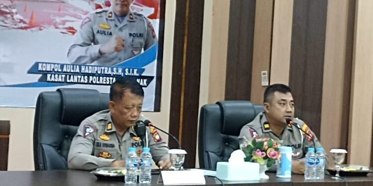 Tingkatkan Kemampuan Dan Profesional Dalam Bertugas, Satlantas Polresta Pontianak Gelar Pelatihan Untuk Personelnya.
