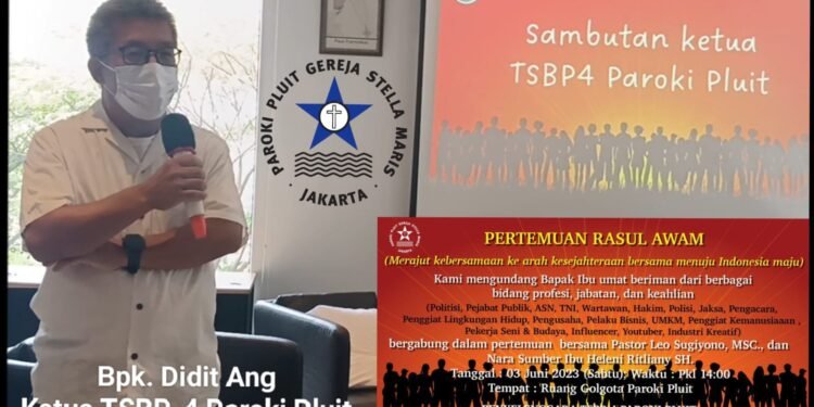 TSBP 4 Paroki Pluit Gereja Stella Maris Selenggarakan Pertemuan Rasul Awam.