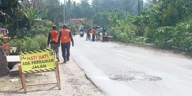 Jalur Wisata Pahawang di Desa Gebang Mulai di Garap Perbaikan.
