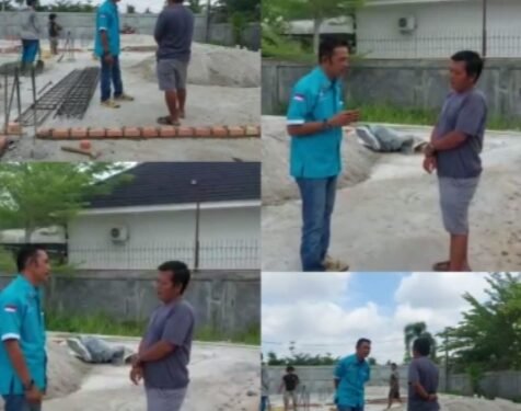 Ketua PD F.SPBPU Riau Kunjungi Pekerja Bangunan dan Pengembang