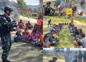 Laksanakan Ekonomi Kreatif, Satgas Yonif 721/Mks Bantu Masyarakat Papua Lebih Berkembang