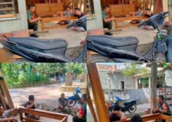 Berikan Motivasi, Babinsa Koramil Wonosegoro Komsos Dengan Pengrajin Mebel