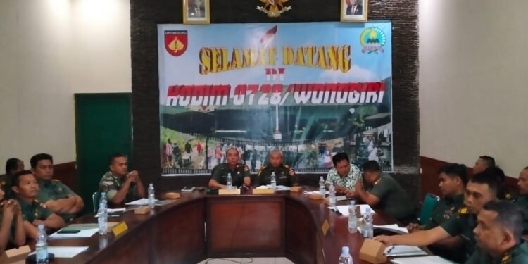Mayor Inf Iman Pimpin Sidang UKP Bintara Dan Tamtama Kodim 0728/Wonogiri